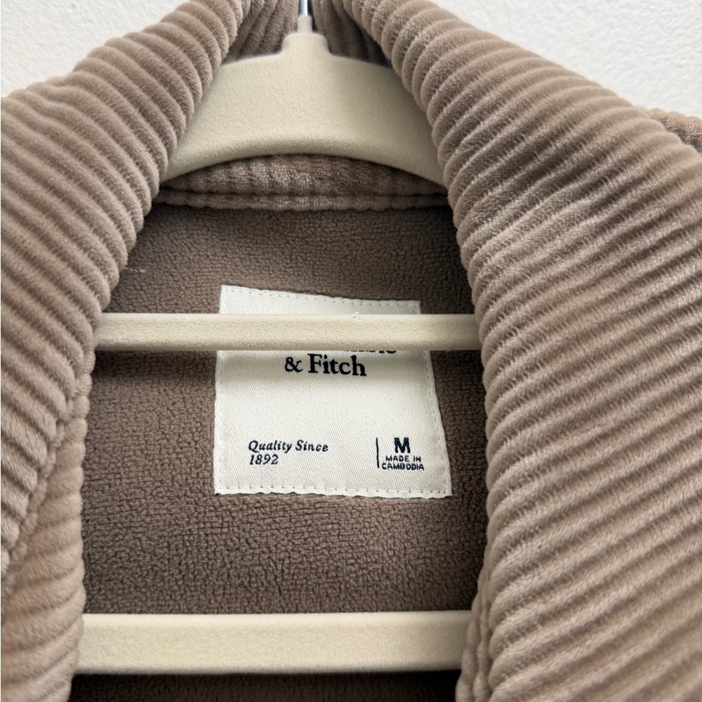 Corduroy Crop Jacket in Taupe - Picture 3 of 10